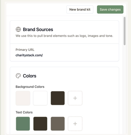 Brand kit canonical target